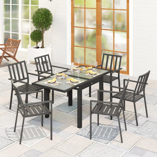 4goodz Tuintafel uitschuifbaar weerbestendig 160×80 cm - - Image 5