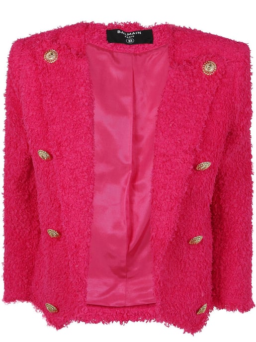 8 Button Tweed Spencer Jacket - Image 1