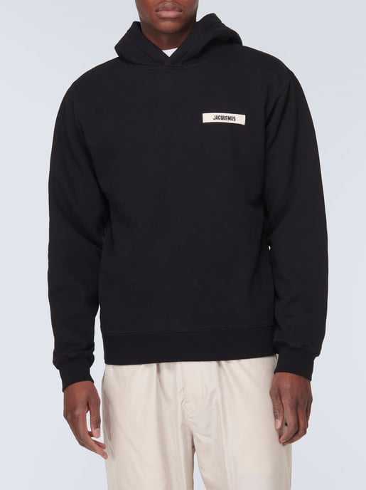 The Gros Grain Hoodie in Black - Image 1