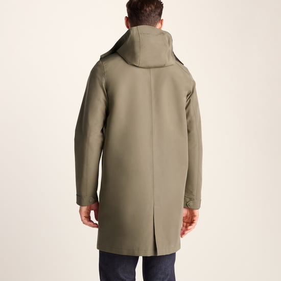 Chester Mens Waterproof Car Coat - Mushroom - Image 2