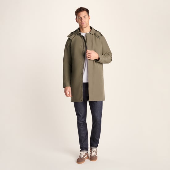 Chester Mens Waterproof Car Coat - Mushroom - Image 3