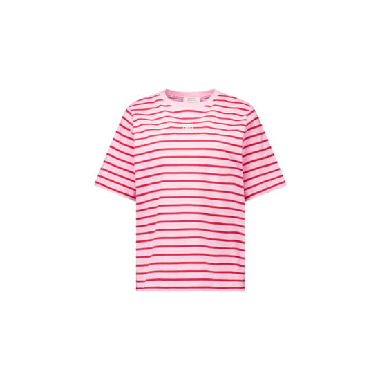 Studio Anneloes stripe studio floor t-shirt 13689 4044 ruby red/ pop pink - Image 1