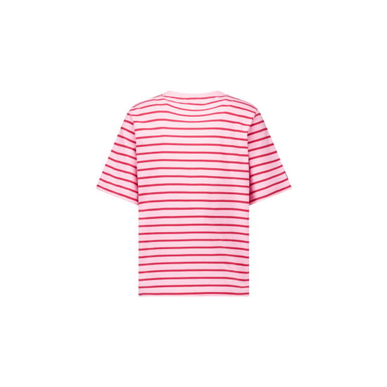 Studio Anneloes stripe studio floor t-shirt 13689 4044 ruby red/ pop pink - Image 2