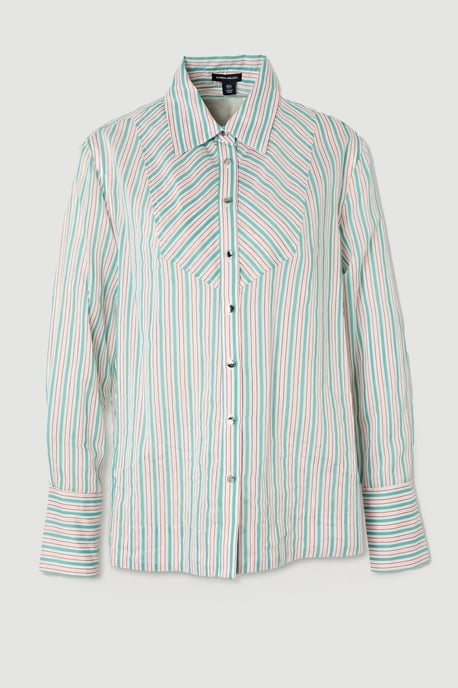 Poplin Stripe BIb Woven Shirt - Image 4