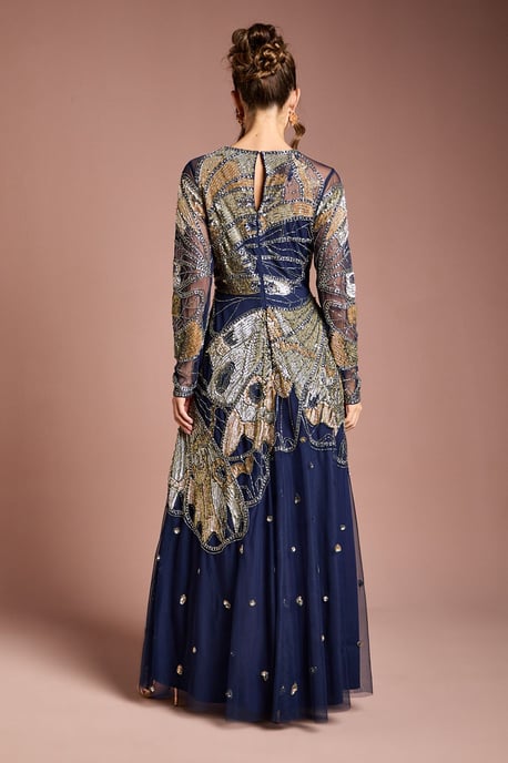 Premium Hand Embellished Maxi Dress - Image 3