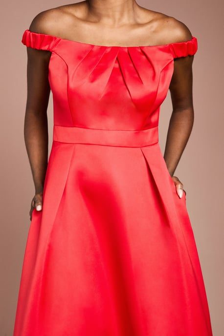 Bardot Fit and Flare Hi Low Hem Maxi Dress - Image 4