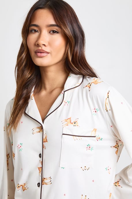 Easter Deer Print Long Sleeve Shirt & Trouser Pyjama Set - Image 4