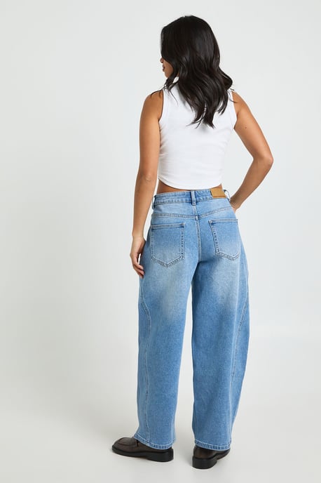 The Petite Mid Waist Barrel Jean - Image 2
