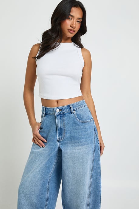 The Petite Mid Waist Barrel Jean - Image 3
