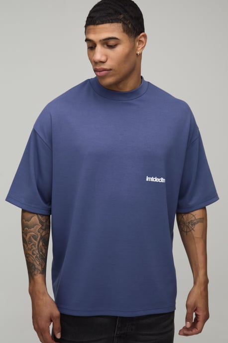 Oversized Extended Neck Super Premium Heavyweight Limited T-shirt - Image 1
