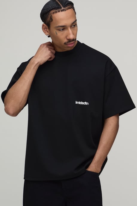 Oversized Extended Neck Super Premium Heavyweight Limited T-shirt - Image 1