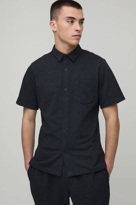 Slim Fit Short Sleeve Shirt and Tapered Trouser Set - Image 3