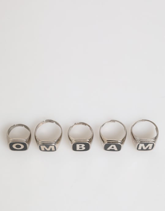 Initiële Letter Zilveren Ring - Image 4