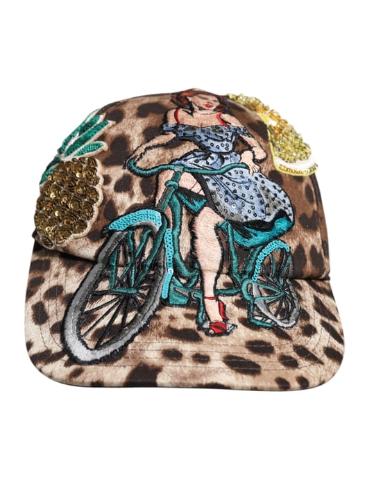 Leopardprint Fietskap - Image 2
