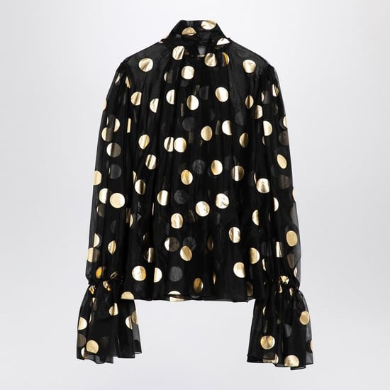 Silke Organza Lame Prickig Blus - Image 2