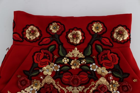 Highwaist Floral Embroidered Shorts - Image 5