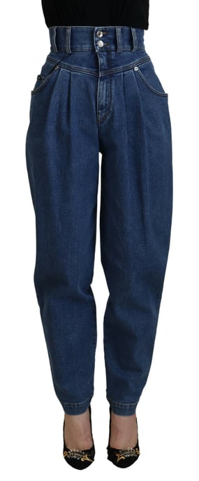 Högmidjade Fickbyxor Denim - Image 1