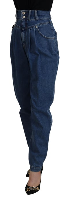 Högmidjade Fickbyxor Denim - Image 2