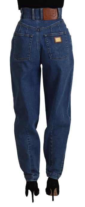 Högmidjade Fickbyxor Denim - Image 3