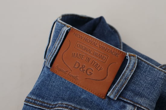 Högmidjade Fickbyxor Denim - Image 5