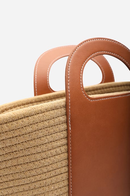 Wheres That From Terra Raffia Basket Bag - Image 3