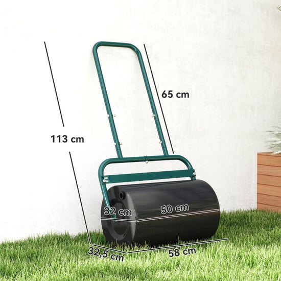 4goodz Gazonwals tuinwals 32 cm diameter 38 liter water/zand vulling - - Image 4