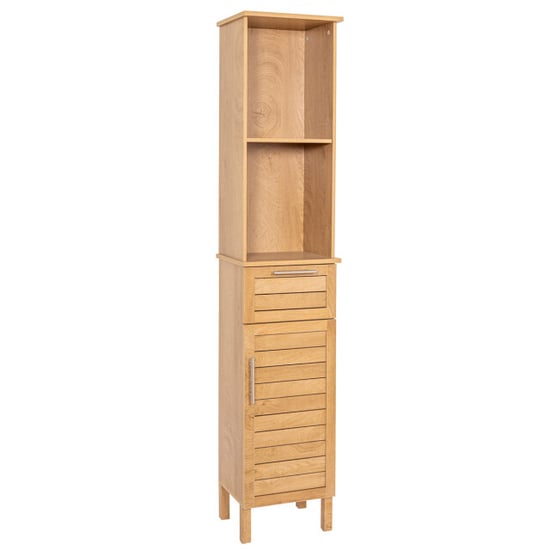 4bathroomz Bozen badkamerkast hoog kolomkast in houtlook - - Image 1
