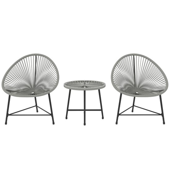 4goodz 3-delige tuinmeubelset met rattan stoelen - - Image 1