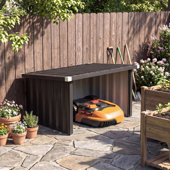 4goodz Garage voor robot grasmaaier robotmaaier garage 108x86x63 cm - Image 3