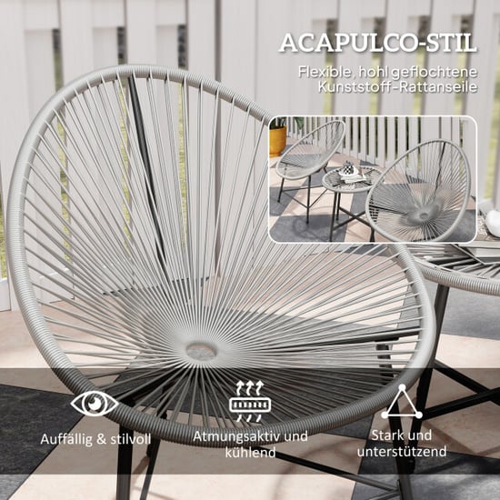 4goodz 3-delige tuinmeubelset met rattan stoelen - - Image 4