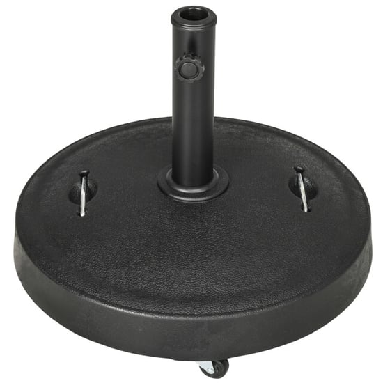 4goodz Parasolstandaard gevuld met cement 23.5 kg met wielen 37-48 mm - - Image 1