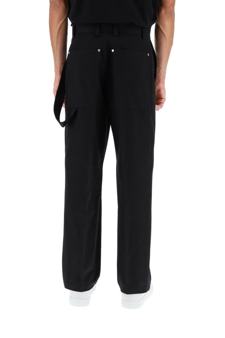 Zwarte Katoenen Wijde Pantalon - Image 3