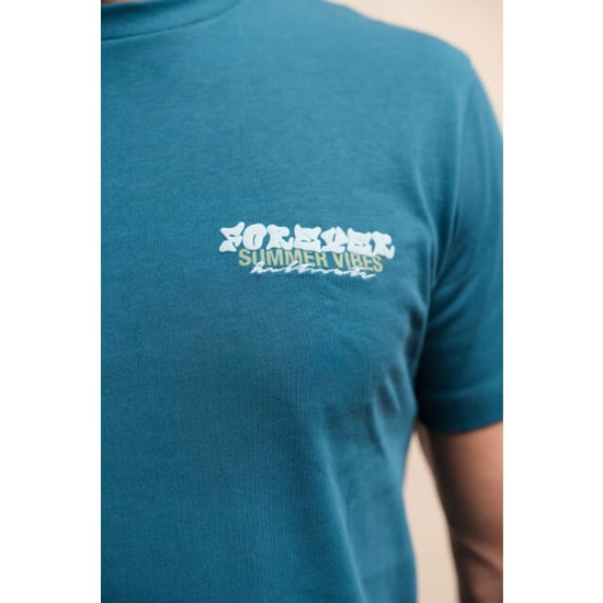 Kultivate 2601020201 ts summer vibes 746 moroccan blue t-shirt kultiv - Image 4