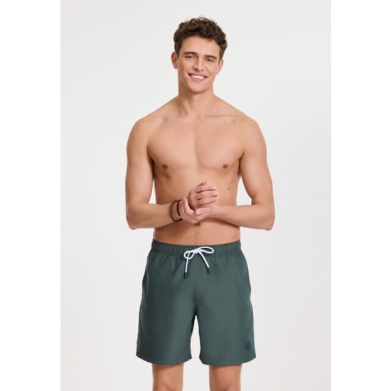 Shiwi 1525107100 mike solid 7036 green smokey swim short - Image 5