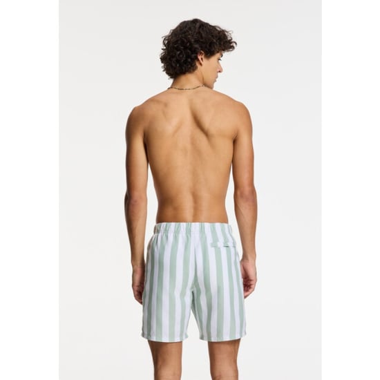 Shiwi 1441100200 broad stripe 7810 green dust stripe swim short - Image 2