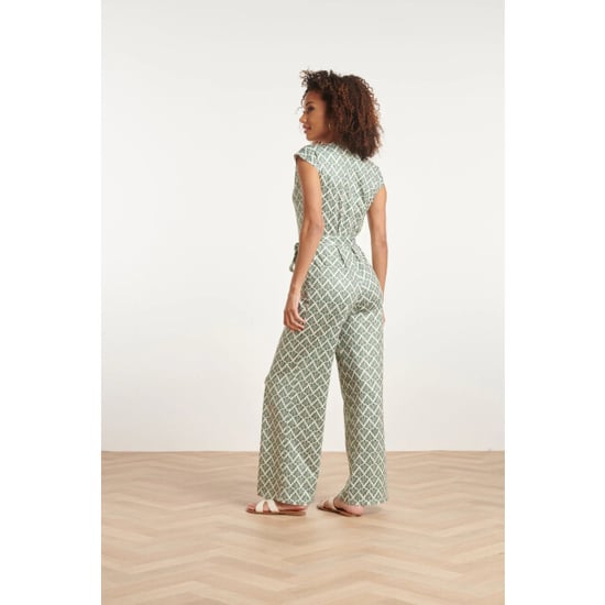 Smashed Lemon 24033 wikkelstijl jumpsuit met ornament print | - Image 4