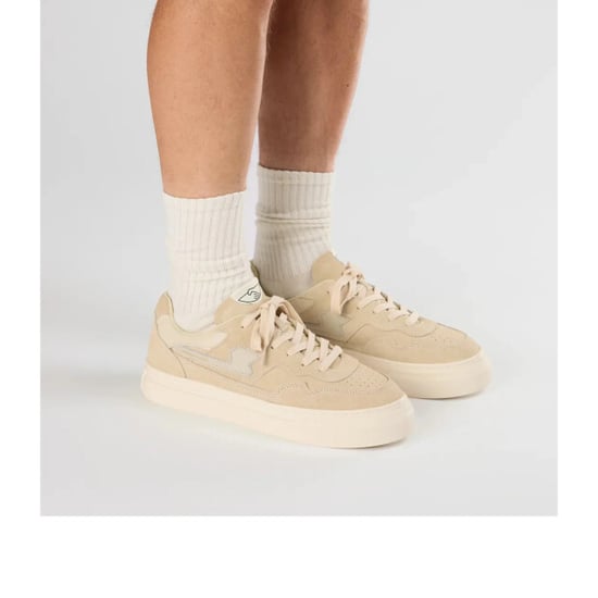 Stepney workers club S.w.c pearl ii s-strike suede oat lage sneakers unisex - Image 4