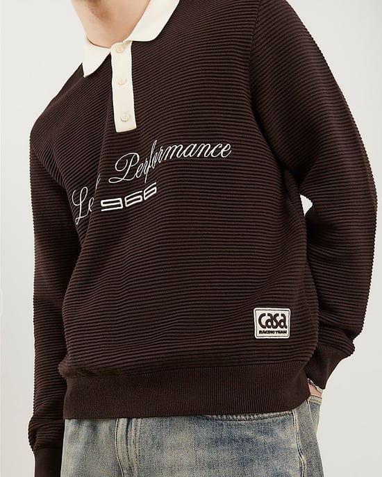 River Island Mens Jumper Brown Regular Fit Penrose Ottoman - Image 4