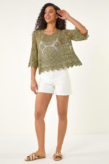 Floral Crochet Top - Image 2
