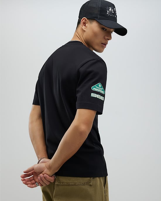 River Island Mens T-Shirt Black Regular Fit Penrose Crest - Image 3