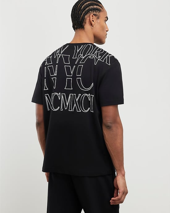 River Island Mens T-Shirt Black Regular Fit NYC MCMXII - Image 2