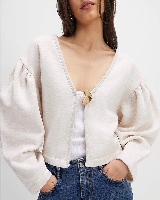 River Island Womens Cardigan Beige Long Sleeve Button Detail - Image 1