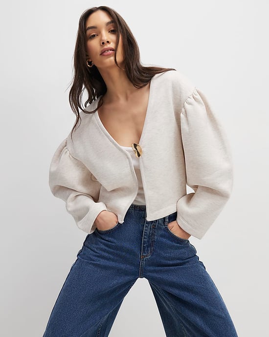 River Island Womens Cardigan Beige Long Sleeve Button Detail - Image 2