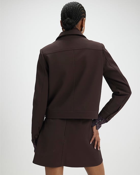 River Island Womens Overshirt Red Premium Faux Suede - Image 3