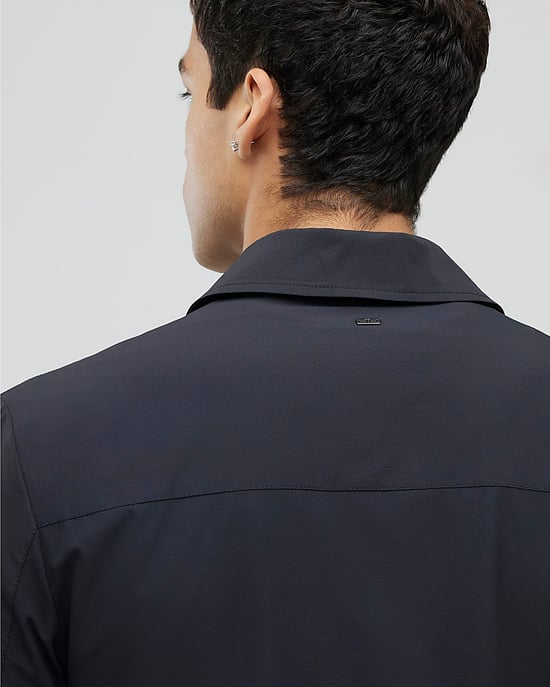 River Island Mens Shacket Black Muscle Fit Collared - Image 3