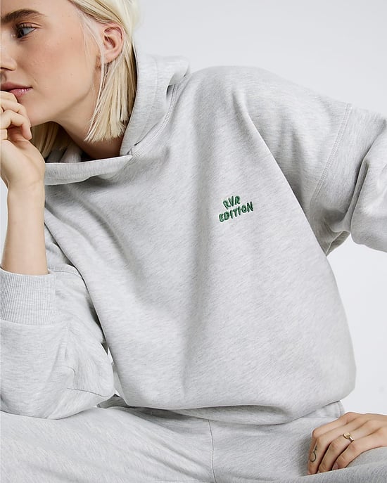 River Island Womens Hoodie Grey RVR Edition Back Print - Image 4