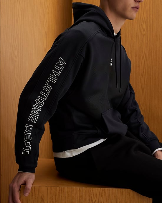 River Island Mens Hoodie Black Oversized Fit RXR Dept - Image 2