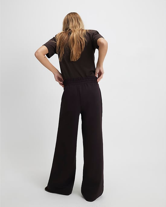 River Island Womens Wide Leg Trousers Brown Tailored - Image 3