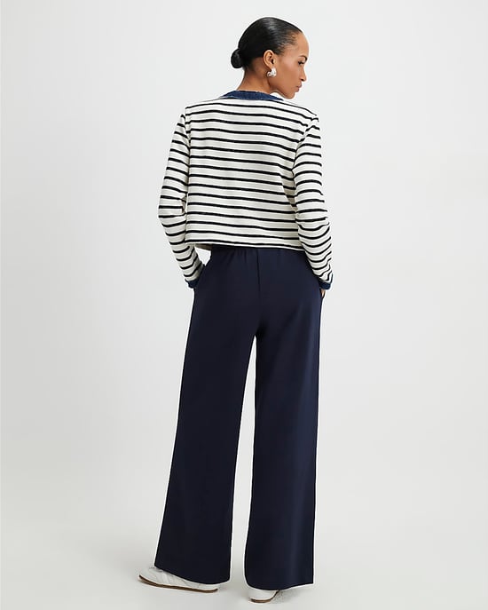 River Island Womens Wide Leg Trousers Navy Tailored - Image 4