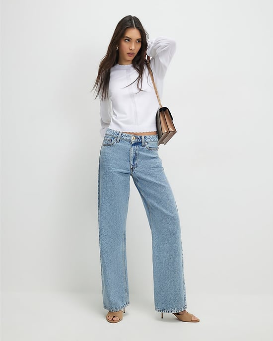 River Island Womens Blouse White Chiffon Long Sleeve - Image 3